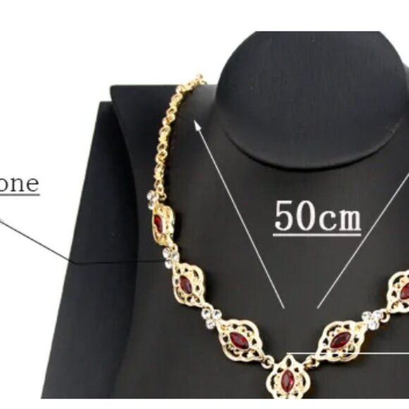 Sunspicems Exquisite Morocco Choker Necklace - Gold Color - Picture 15 of 15